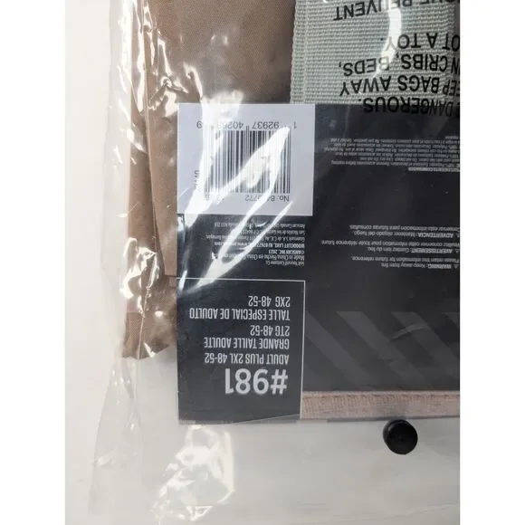 Ghostbusters Halloween Costume Adult Plus 2XL 48-52 BRAND NEW SEALED - Picture 9 of 9